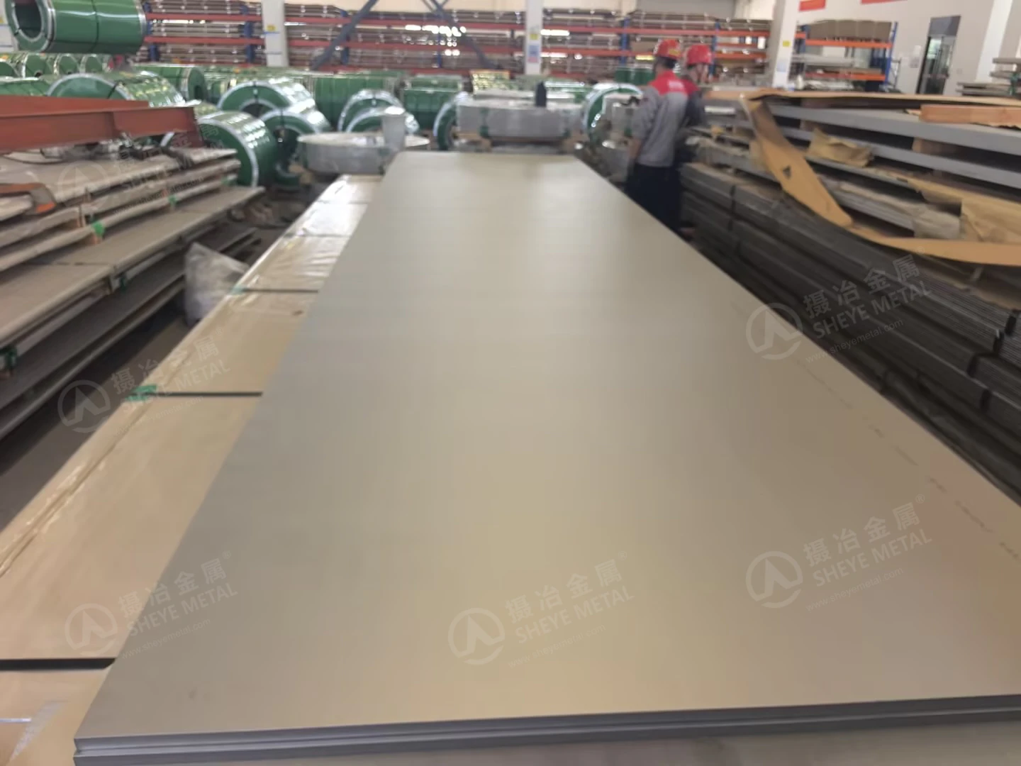 2507 stainless steel plates in the Sheye Metal workshop for an order bound for South Africa.